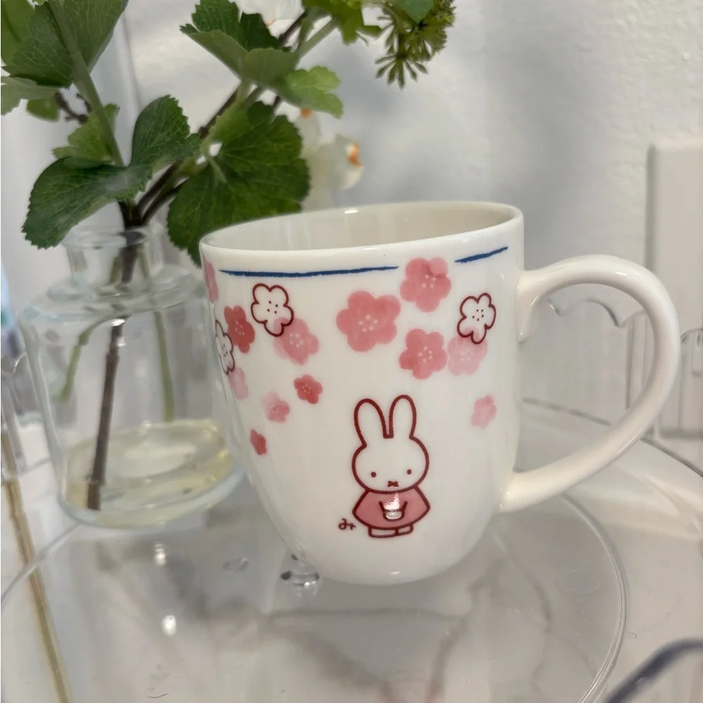 Cute Miffy🐰🌸Pink Sakura Floral Mug
